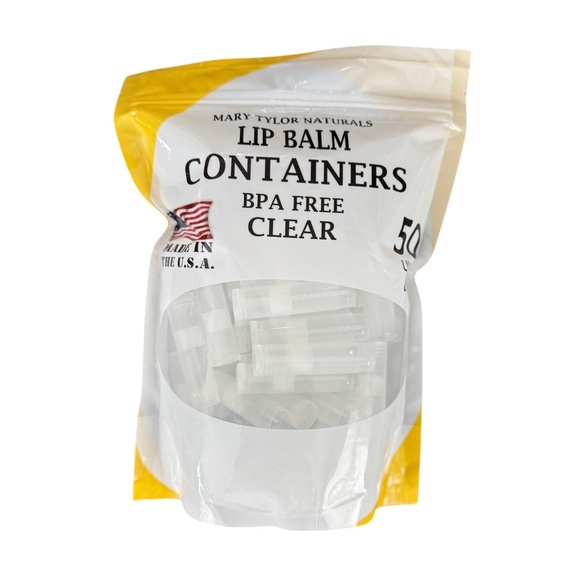 New Mary Taylor Naturals Empty Lip Balm Containers BPA Free in Clear Made in USA - Picture 1 of 2